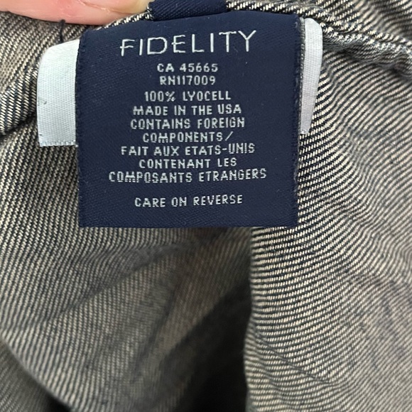 Fidelity Denim Corey Crop Tropical Drifter Size Medium - Picture 7 of 12